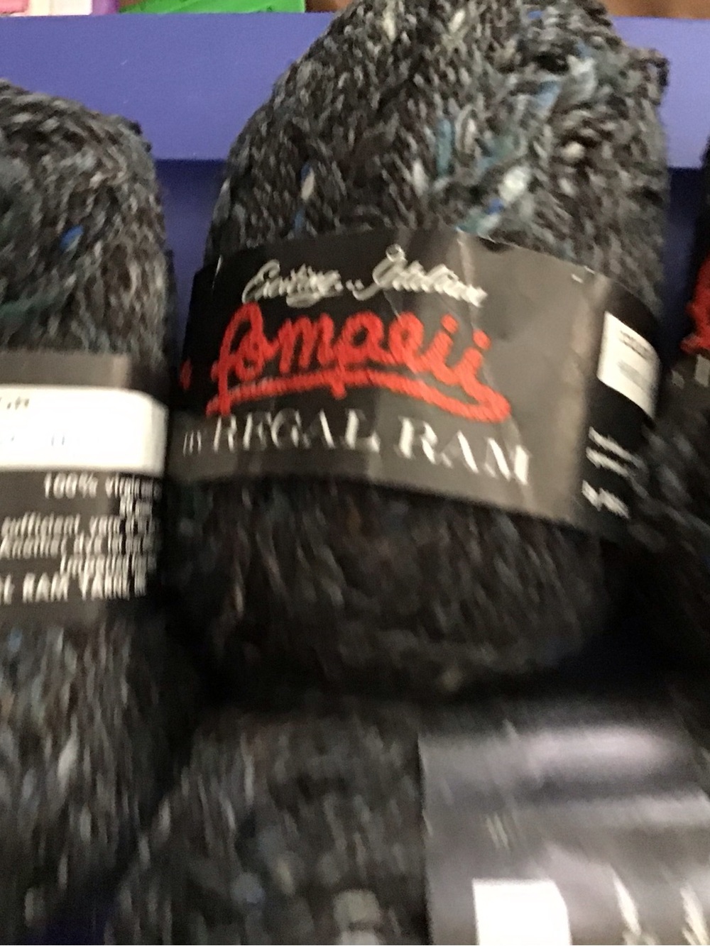 Regal Ram Pompeii 100% Wool Yarn - Dark Gray Fiber Art Skein